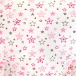 Детский матрасик валик на присосках для купания Звёзды розовый