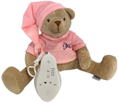 Умная успокаивающая игрушка для сна медведь розовый для девочки