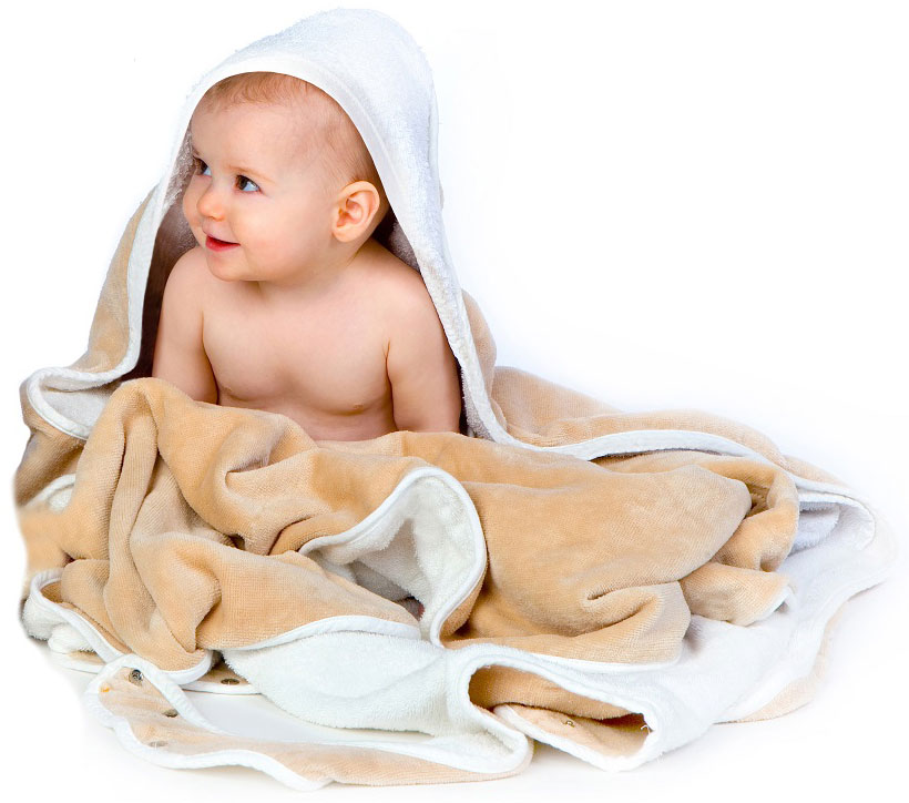 Ребенок в полотенце