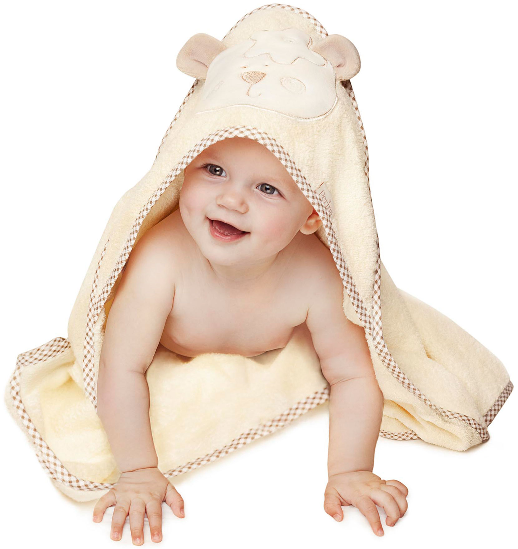 Счастливый ребенок в полотенце Perina Мишутка