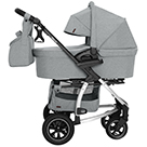 Детская коляска 2 в 1 Carrello Vista Air CRL-6506 цвет Shark Grey серый
