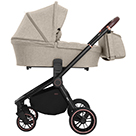 Детская коляска 2 в 1 Carrello Epica CRL-8510 цвет Almond Beige бежевый на черной раме