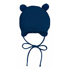 Детская вязаная шапочка с помпонами AmaroBaby Pure Love Pompony цвет Синий