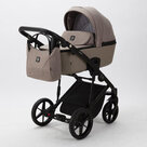 Детская коляска 2 в 1 Adamex Mobi Air цвет M-PS110 Коричневый+коричневая кожа