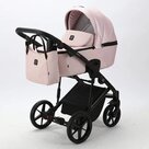 Детская коляска 2 в 1 Adamex Mobi Air Deluxe цвет M-SD4 Розовая+розовая перламутровая кожа