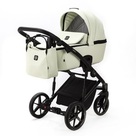 Детская коляска 3 в 1 Adamex Mobi Air Deluxe цвет M-SA25 молочная кожа