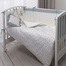 Комплект в детскую кроватку Perina Little Forest цвет Аквамарин