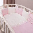 Комплект для овальной кроватки Perina Неженка Oval цвет Розовый