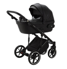 Детская коляска Adamex Lumi Air Deluxe 2 в 1 цвет L-SA2 Чёрная кожа