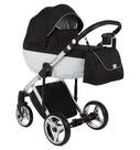 Детская коляска Adamex Chantal Special Edition 2 в 1 цвет C6 Чёрный/рама серебро