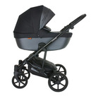 Детская коляска 2 в 1 Pituso Confort цвет Тёмно-серый+Кожа Серый металлик