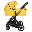 Детская коляска 2 в 1 ibebe i-Stop с электронным тормозом цвет IS110 Yellow/Black жёлтый/чёрная рама