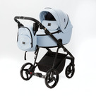 Детская коляска Adamex Blanc 2 в 1 цвет BL-PS24 голубой+голубая кожа