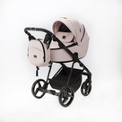 Детская коляска Adamex Blanc 2 в 1 цвет BL-PS142 светло-розовый+светло-розовая кожа
