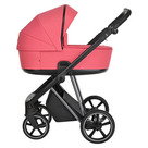 Детская коляска Roan Sol Luxury 2 в 1 цвет Viva Magenta/Nikiel розовый/рама никель/чёрная ручка