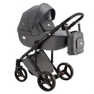 Детская коляска Adamex Luciano 3 в 1 цвет Q3 тёмно-серый