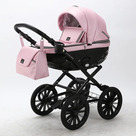 Детская коляска Adamex Chantal Retro Deluxe 2 в 1 цвет C112 розовая кожа