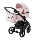Детская коляска Adamex Nola 2 в 1 цвет N-PS162 розовый+розовая кожа
