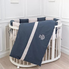 Комплект в кроватку Lappetti Organic Baby Cotton цвет синий