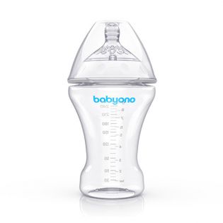 Бутылочка для кормления антиколиковая BabyOno Natural Nursing 260 мл.