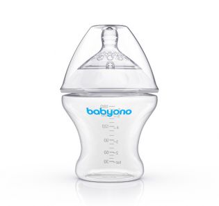 Бутылочка для кормления антиколиковая BabyOno Natural Nursing 180 мл.