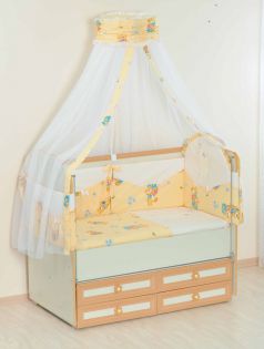 Комплект в кроватку для новорожденного Пятёрка