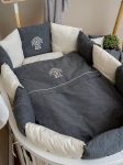 Комплект для овальной и прямоугольной кроватки Lappetti Organic baby cotton