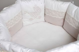 Комплект в кроватку подушки бортики Lappetti Колясочка универсальный