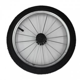 Колесо для коляски 14 дюймов надувное металл подшипник с белой линией с тормозной шестеренкой
