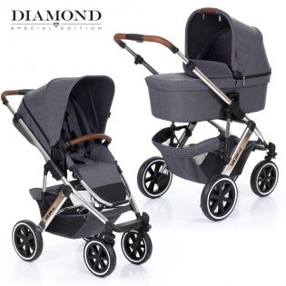 Детская коляска 2 в 1 FD-Design Salsa 4 Air Diamond Special Edition asphalt