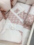 Комплект в кроватку Розовые бантики 19 предметов Marele