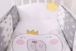Комплект в кроватку 6 предметов Мишка с короной Топотушки