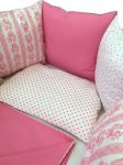 Нежно-розовый комплект в кроватку 17 предметов Marele универсальный