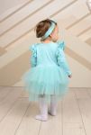 Боди-платье с повязкой Little Princess мятное