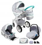 Купить Детская коляска Adamex Monte Carbon 3 в 1 - Цена 58700 руб.