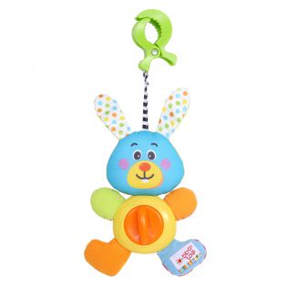 Мягкая игрушка-подвеска на прищепке Кролик
