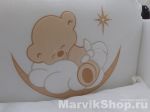 Комплект белья в кроватку для новорожденных Счастливый мишка